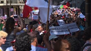 Thousands protest against new Brazil president