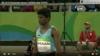 Mariyappan Thangavelu's gold medal jump in Men's T42 High Jump final - Rio 2016 Paralympics