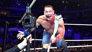 Watch what happens after a ring rope snaps during John Cena match at WWE Live Manila