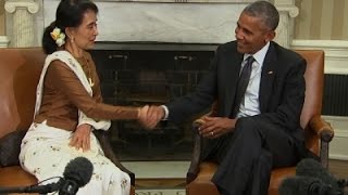 U.S. Lifting Myanmar Sanctions as Suu Kyi Visits
