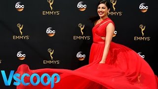 Priyanka Chopra's Hot Red Gown At Emmy Awards VSCOOP
