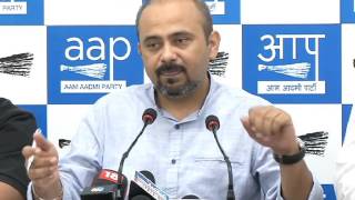 Aap Press Brief by Dilip Pandey on Delhi Govt Preparedness on VBD and MCD faliure