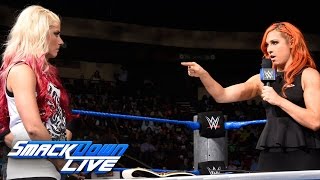 Becky Lynch comes face-to-face with Alexa Bliss - Contract Signing: SmackDown LIVE, Sept. 20, 2016