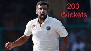 R Ashwin becomes 1st Indian to take fastest 200 wickets in test