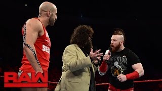Mick Foley makes an offer to Cesaro and Sheamus: Raw, Sept. 26, 2016