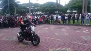ROK BAGOROS KTM DUKE 200 STUNT SHOW IN BIKE