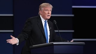 Trump did have audio issues at the debate