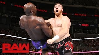 Sami Zayn vs. Titus O'Neil: Raw, Oct. 3, 2016