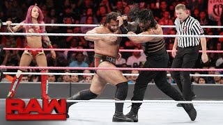Roman Reigns & Sasha Banks vs. Rusev & Charlotte - Mixed Tag Team Match: Raw, Oct. 10, 2016