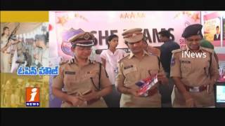 Police exbhitation Stalls in Hyderabad Police Commemoration Day | iNews