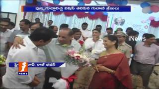 CM KCR and Ministers Greets Governor Narasimhan On His Birthday | iNews