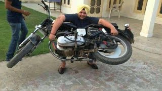 CRAZY Indian Guys Lifted ROYAL ENFIELD Motorcycle On Their Head