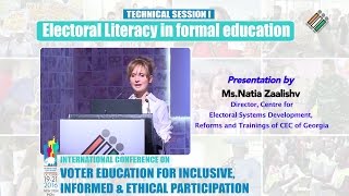 Presentation by : Ms.Natia Zaalishv, Director, CESD, Reforms and Trainings of CEC of Georgia