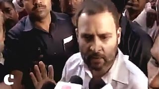 Rahul Gandhi queues up outside SBI, lashes out at PM Modi and Media