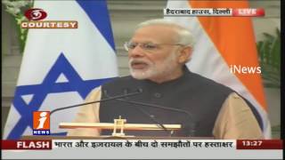 Narendra Modi Speech at Joint Meeting With Israel President  Reuven Rivlin iNews