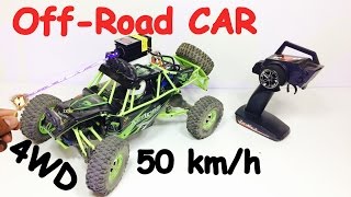 Off Road RC CAR 50 km/h speed 4 wheel drive 1/12 scale