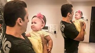 Salman Khan With A CUTE Crying Baby At Galaxy Apartment - CUTEST Moment Ever