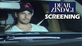 Sidharth Malhotra At Shahrukh-Alia's Dear Zindagi Screening