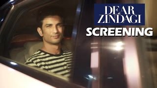 Sushant Singh Rajput At Shahrukh-Alia's Dear Zindagi Screening