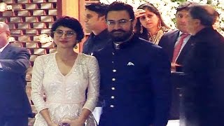 Aamir Khan With Wife Kiran Rao At Ambani Wedding Bash 2016