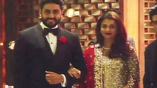 Abhishek & Gorgeous Aishwarya Rai At Ambani Wedding Bash 2016