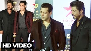 (Video) Salman Khan & Shahrukh Khan At Star Screen Awards 2016