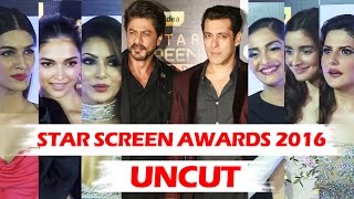 Star Screen Awards 2016 Red Carpet Full Event HD Salman, Shahrukh, Deepika, Kriti, Alia