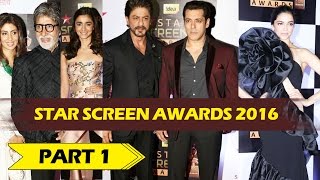 Star Screen Awards 2016 Salman Khan, Shahrukh Khan | Red Carpet Full Event HD - PART 1