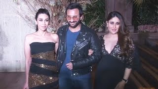 Pregnant Kareena Kapoor, Saif Ali Khan, Karisma Kapoor At Manish Malhotra's 50th Birthday Party