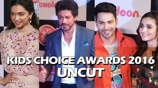 UNCUT - Kids Choice Awards 2016 Shahrukh Khan, Deepika Padukone, Varun Dhawan, Alia Bhatt