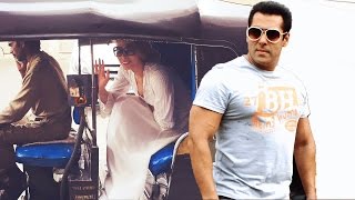 Salman's Girlfriend Iulia Vantur TRAVELS In Auto Rickshaw In Mumbai