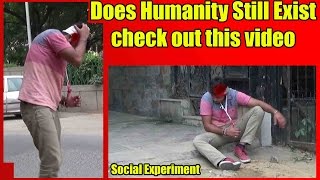 Does Humanity Still Exist Social Experiment & pranks in India 2016 Unglibaaz