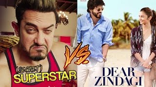 Shahrukh's Dear Zindagi V/s Secret Super Star - Aamir Khan CLEARS The Difference
