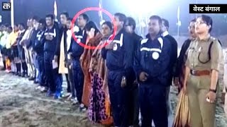Caught on Cam: TMC MLA Vaishali Dalmiya talking on phone during national anthem