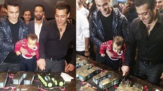 Salman Khan CUTTING CAKE At Panvel Farm House - 51st Birthday Celebration