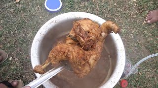 Rayalaseema chicken curry village style - Cooking a entire half chicken - TSP Tasty Food Recipes