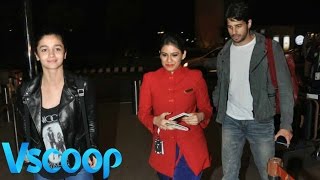 Alia & Sidharth Spotted Together At The Airport #Vscoop