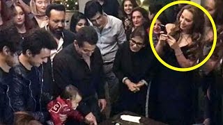 Salman Khan CUTTING His 51st Birthday Cake With Iulia & Ahil