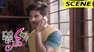 Stranger Calls As Nithya And Fools Dulquer Salmaan - Comedy Scene - 100 Days Of Love Movie Scenes