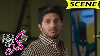 Dulquer Salmaan And Sekhar Finds Places In Photos - Comedy Scene - 100 Days Of Love Movie Scenes