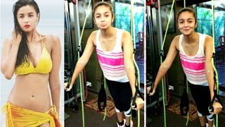 Alia Bhatt Hard workout In Gym For Upcoming Movie