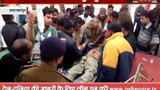 constabl shot himself now condition in dangerous shahjahanpur