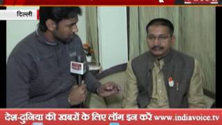 India voice correspondent talk with congress state president  kishore upadhyay