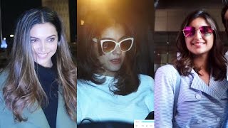 Deepika Padukone, Parineeti Chopra, Kajol - Airport Spotting 13th Jan 2017