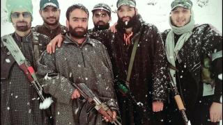 Militants having fun in Kashmir snow