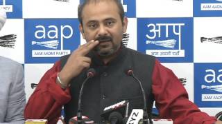 Aap Delhi Convener Briefs Media on Despite CBI Majithia will be jail AAP will win Punjab.