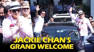 Jackie Chan's GRAND WELCOME In Mumbai, India | Kung Fu Yoga
