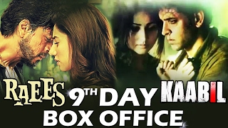 RAEES Vs KAABIL - 9th DAY BOX OFFICE COLLECTION - Early Trends - ROCK STEADY