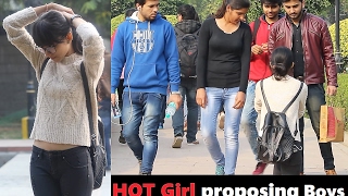 HOT Girl Proposing Boys in PUBLIC (Valentines Day PRANK) Prank In India 2017