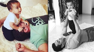 Salman Khan PLAYING With His CUTE Nephew AHIL - Adorable Moment